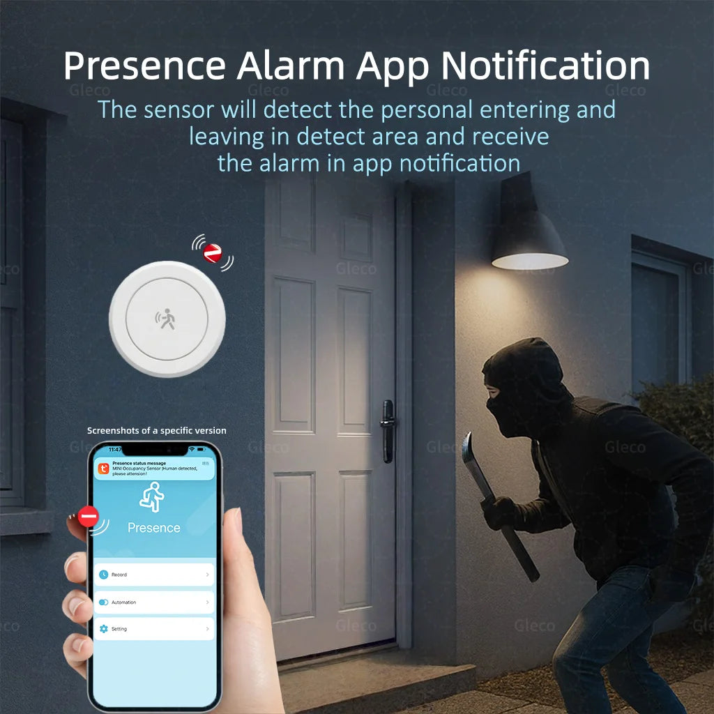 Sensor de Presencia Humana Inteligente Radar 24G Zigbee