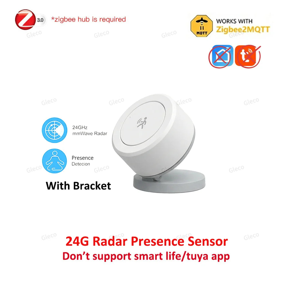 Sensor de Presencia Humana Inteligente Radar 24G Zigbee