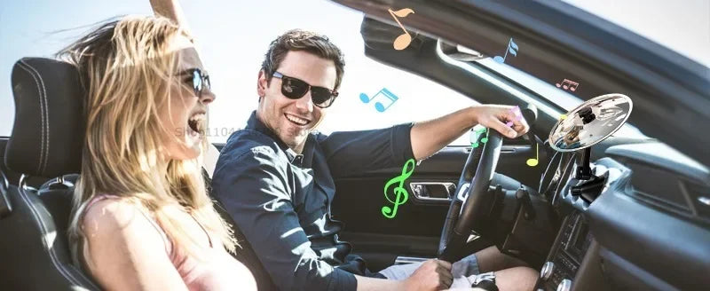 Mini Batería Musical para Rejilla de Coche - Decoración Móvil y Divertida