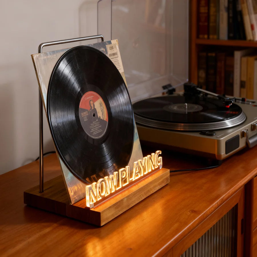 Soporte Luminoso para Discos de Vinilo con Luz LED