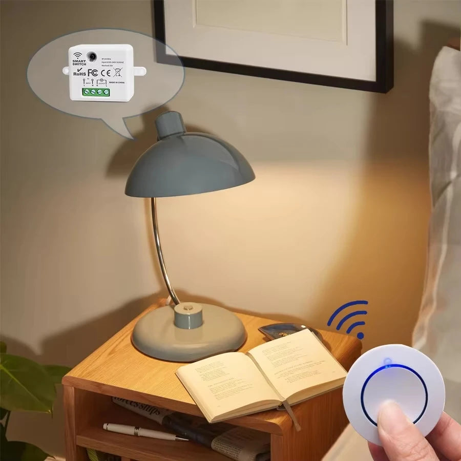 Interruptor de Luz Inalámbrico Inteligente con Mando RF