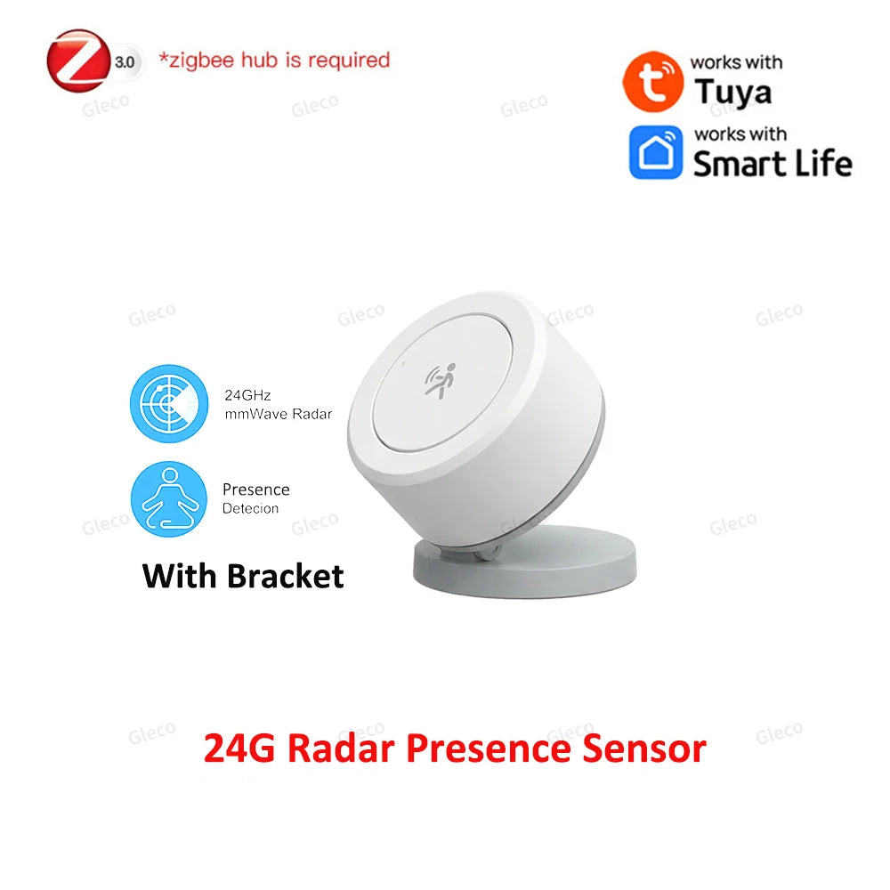 Sensor de Presencia Humana Inteligente Radar 24G Zigbee
