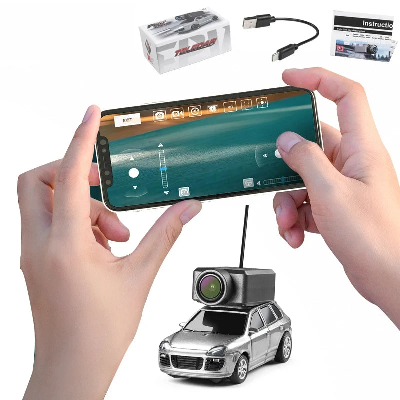 Mini Coche Teledirigido WLtoys 1:64 - Cámara FPV HD y Control por App