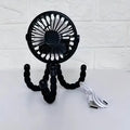 Ventilador Portátil Recargable con Trípode para Cochecito de Bebé