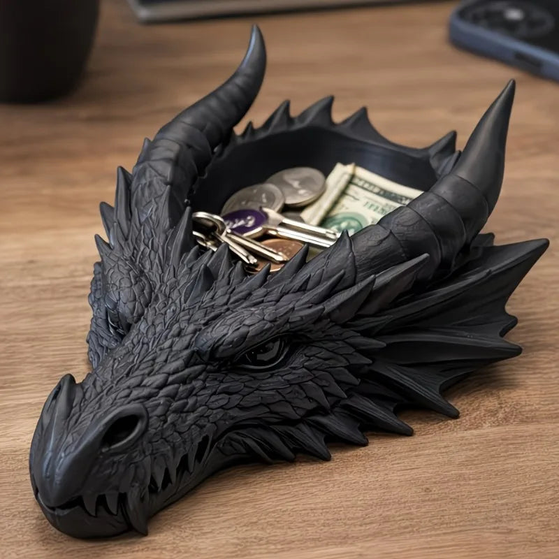 Organizador de Joyas y Decoración Cabeza de Dragón Gótico