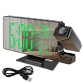 Reloj Despertador Digital LED con Proyector 180°
