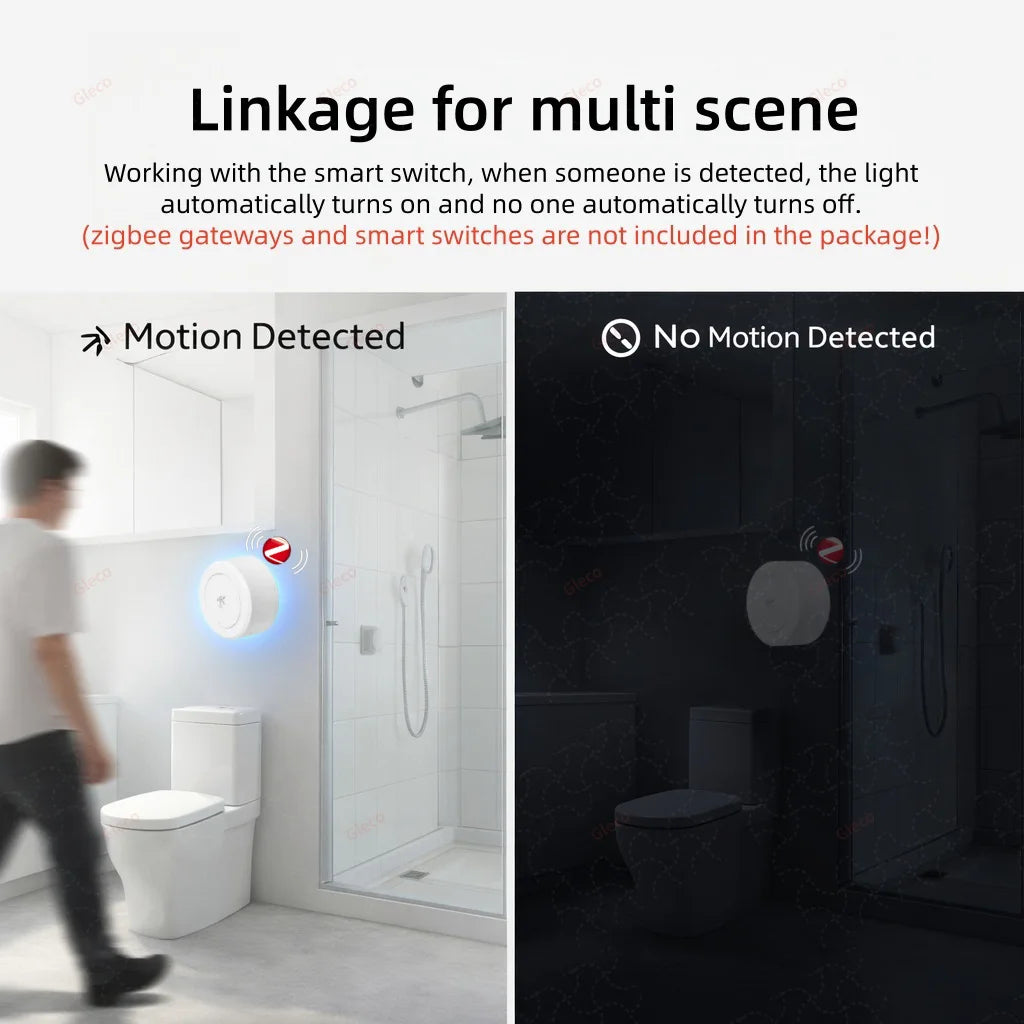 Sensor de Presencia Humana Inteligente Radar 24G Zigbee
