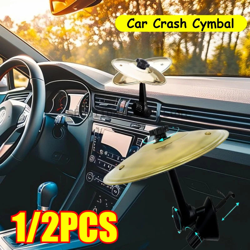 Mini Batería Musical para Rejilla de Coche - Decoración Móvil y Divertida
