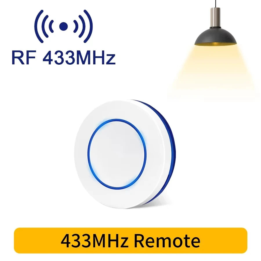 Interruptor de Luz Inalámbrico Inteligente con Mando RF