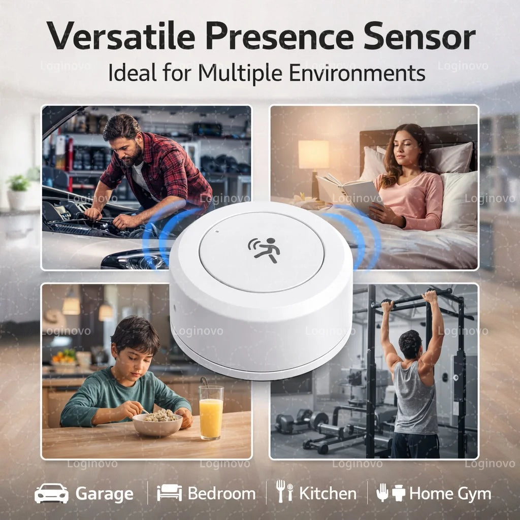 Sensor de Presencia Humana Inteligente Radar 24G Zigbee