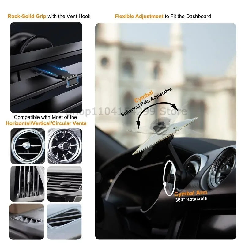 Mini Batería Musical para Rejilla de Coche - Decoración Móvil y Divertida