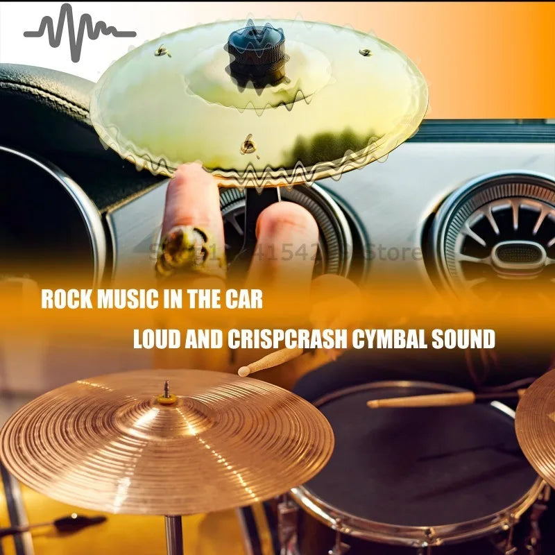 Mini Batería Musical para Rejilla de Coche - Decoración Móvil y Divertida