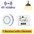 Interruptor de Luz Inalámbrico Inteligente con Mando RF